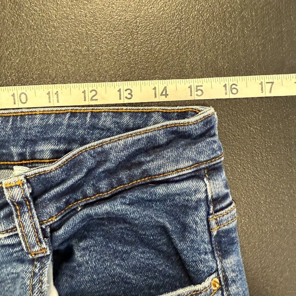 Zara Womens Flared Boot Cut Denim Jeans High Waist Saek Wash size 12 - Picture 3 of 8